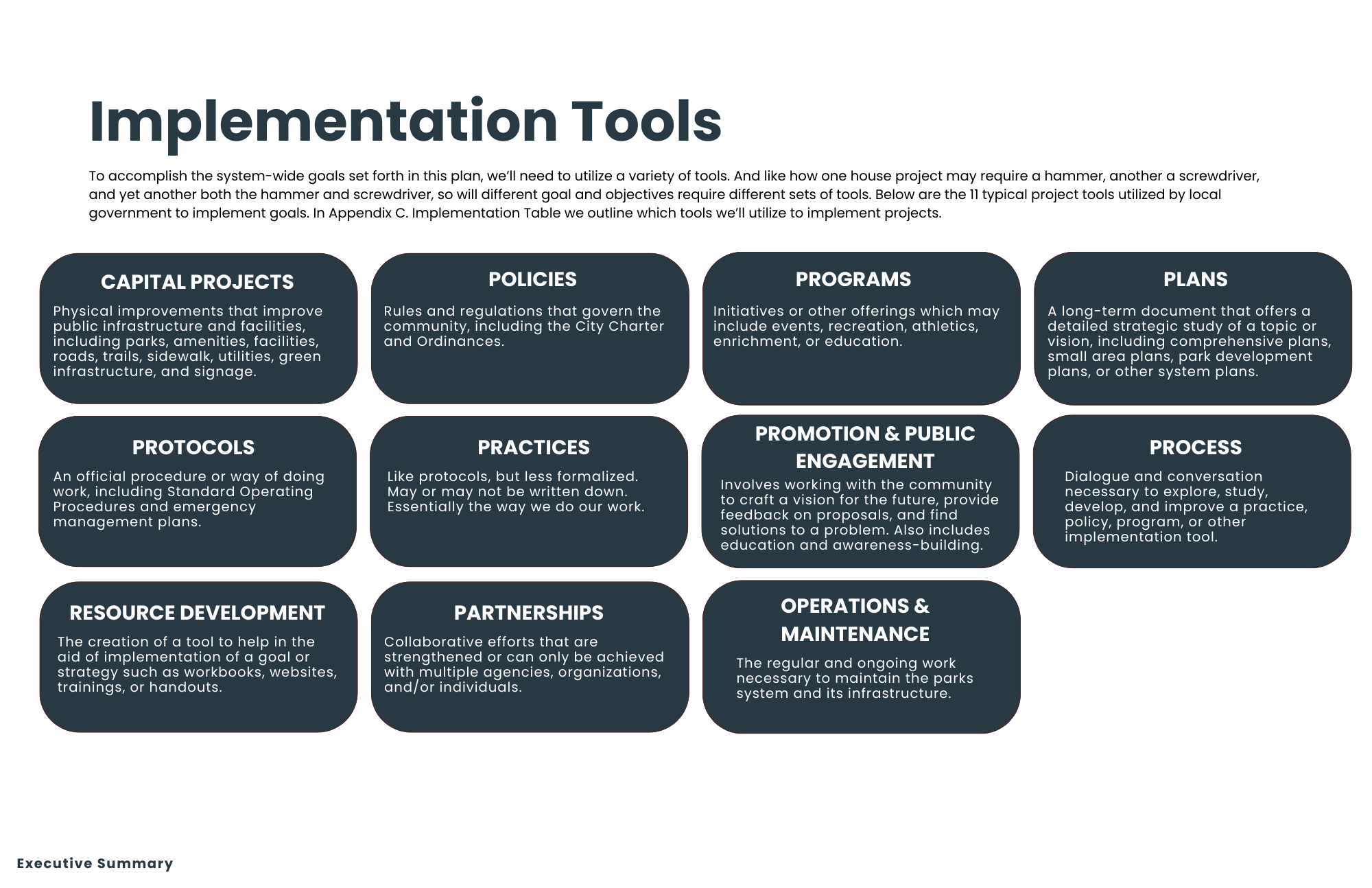 Implementation Tools
